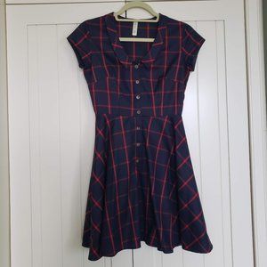 BETINA LOU Montreal Designer Adorable Plaid Dress